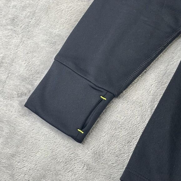 Nike Running Shirt Mens Large Black Dri-FIT Funnel Neck Thumbholes 659886-010 - Picture 3 of 13